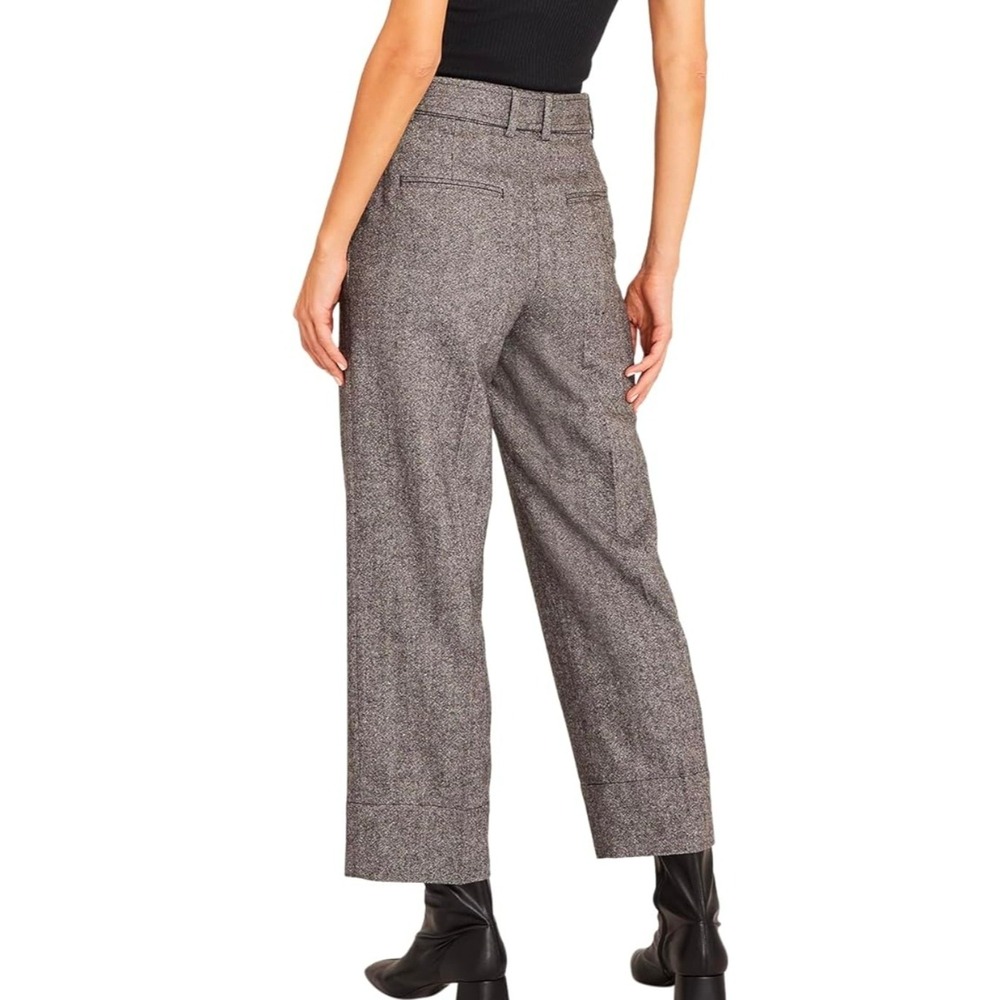 NWT Club Monaco Textured Enamel Ring Pant Trousers Grey Size 14 Wool Blend $198